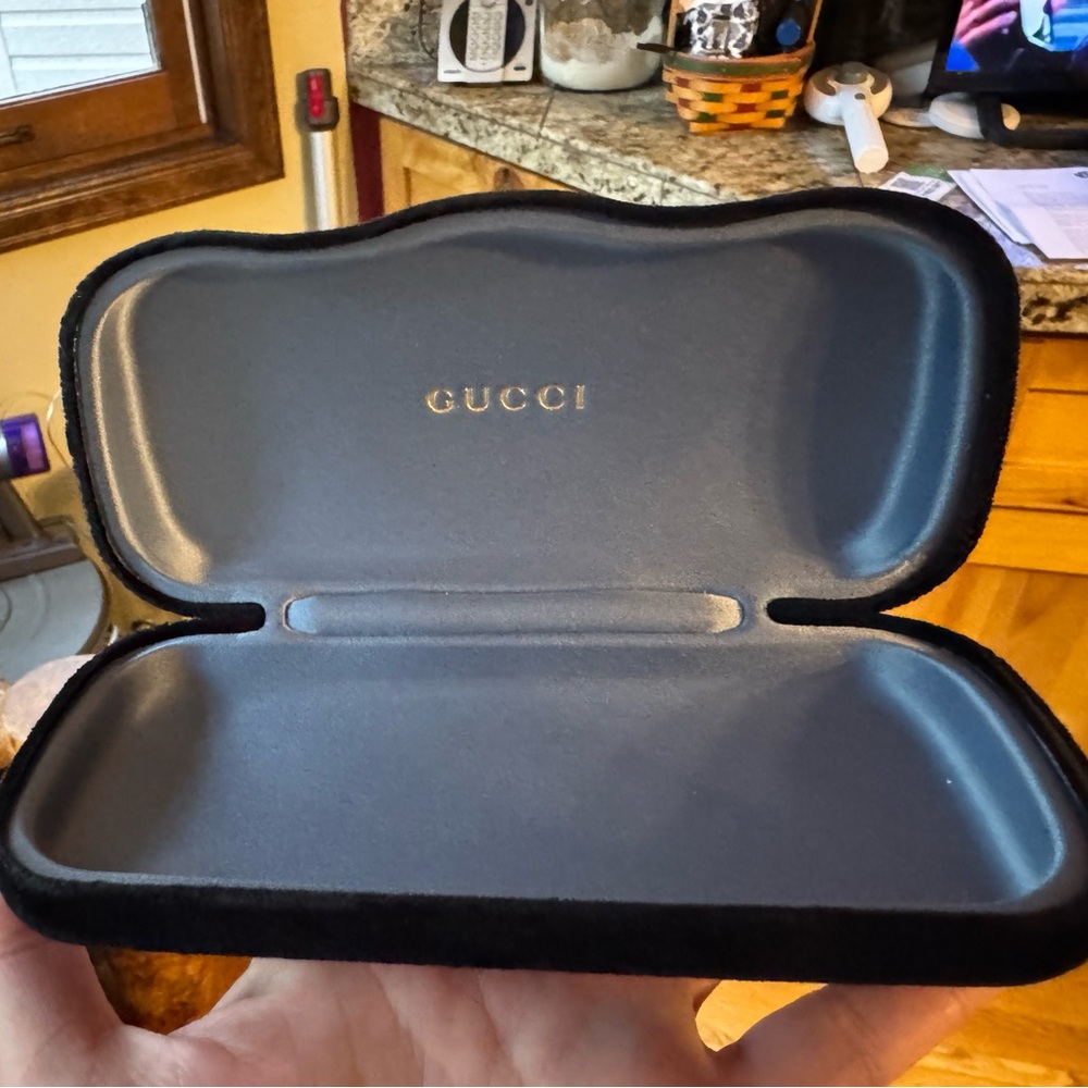 Gucci Black Sunglasses Case - Luxury Protective Accessory